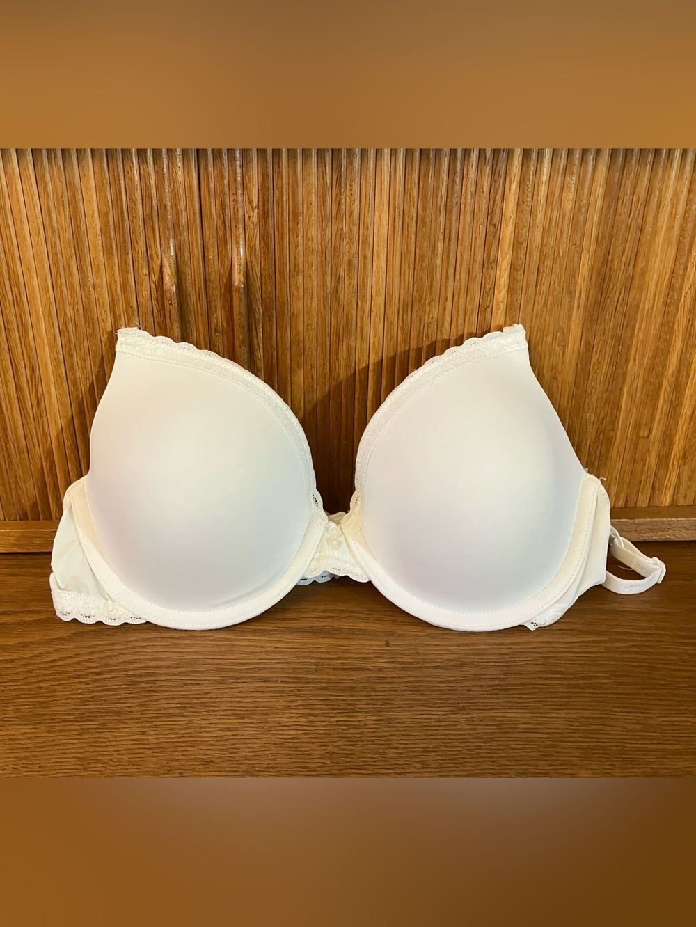 aerie Cream Smooth Padded T-Shirt Bra